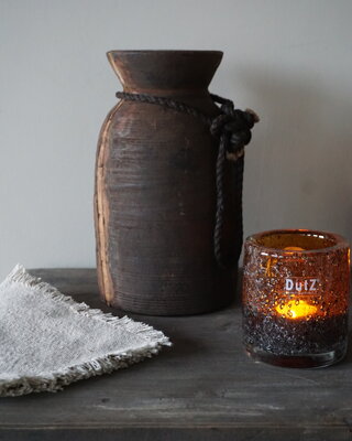 Rene Houtman Nepalese Houten Pot | H25 x B14 cm