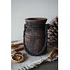 Nepalese Houten Pot | Mini | Nr 3 | H13 x B8 cm