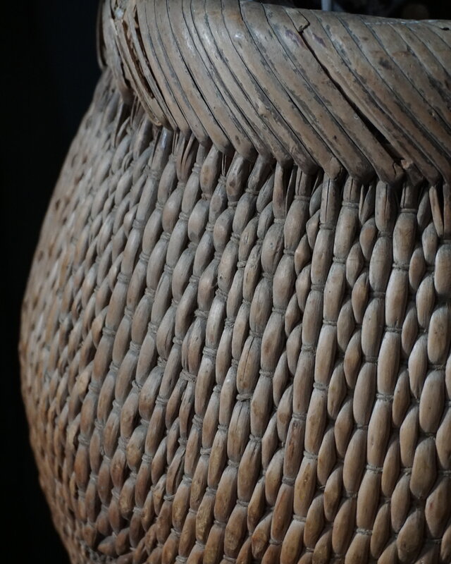 Rene Houtman Oude Vismand | Vergrijsd Riet | H37 x D28 cm