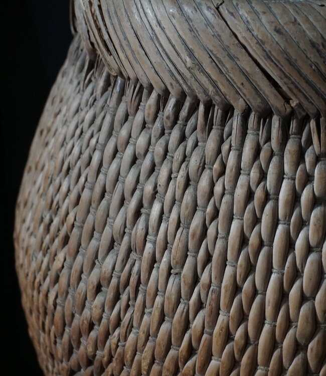 Rene Houtman Oude Vismand | Vergrijsd Riet | H37 x D28 cm