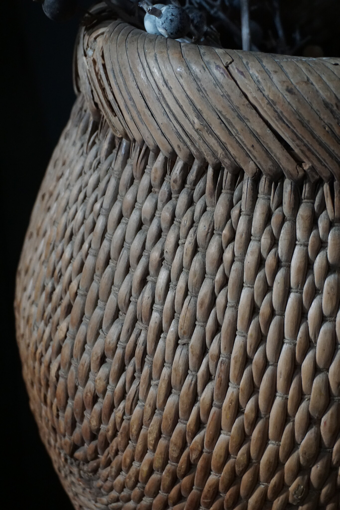 Rene Houtman Oude Vismand | Vergrijsd Riet | H37 x D28 cm