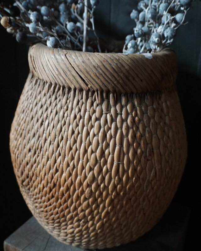 Rene Houtman Oude Vismand | Vergrijsd Riet | H37 x D28 cm