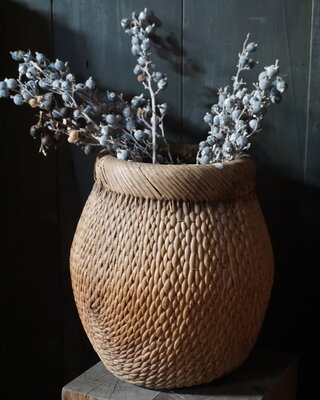 Rene Houtman Oude Vismand | Vergrijsd Riet | H37 x D28 cm