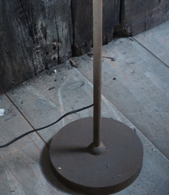 Rene Houtman Schemerlamp Schijf | Staand | Roest | H152 x D32 cm