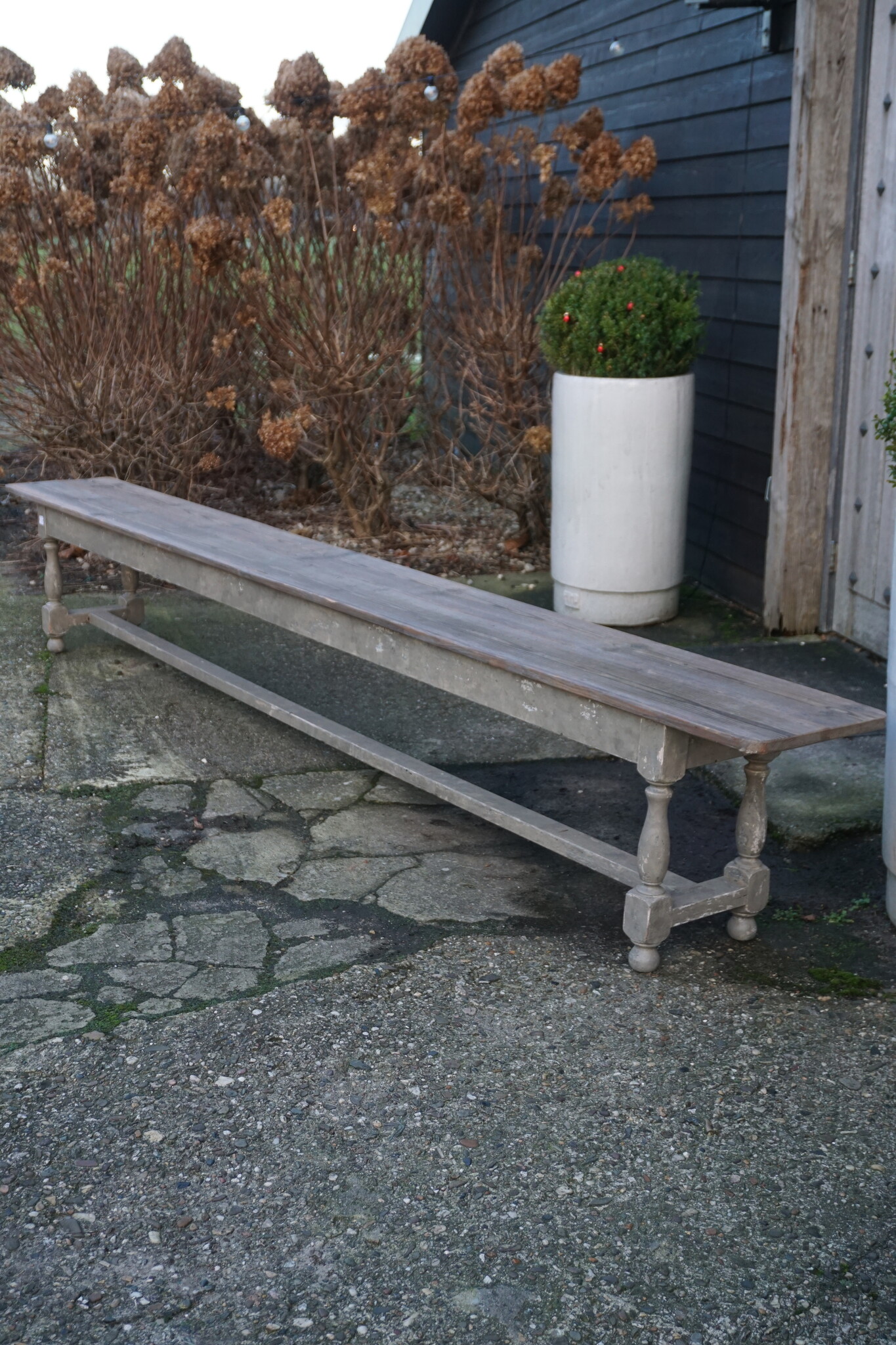 Rene Houtman Oude Houten Bank | H50 x B305 x D36 cm