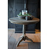 Oude Houten Wijntafel | H75 x D82 cm