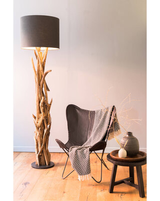 Light&Living Vloerlamp Vidin | Hout | Ø35 x H182 cm