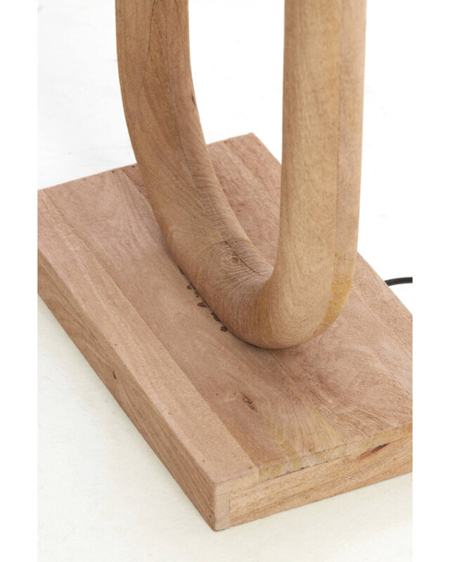 Light&Living Vloerlamp Paceco | Hout | Mat Naturel | H119xB20xL35 cm