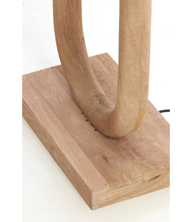 Light&Living Vloerlamp Paceco | Hout | Mat Naturel | H119xB20xL35 cm