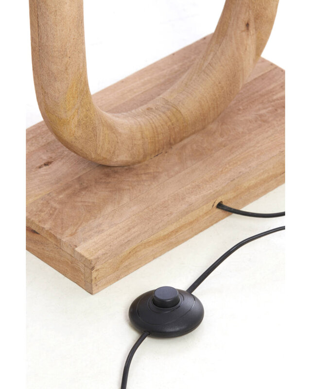 Light&Living Vloerlamp Paceco | Hout | Mat Naturel | H119xB20xL35 cm