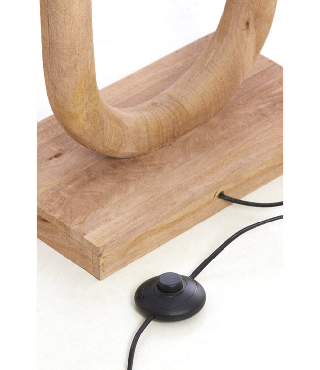 Light&Living Vloerlamp Paceco | Hout | Mat Naturel | H119xB20xL35 cm