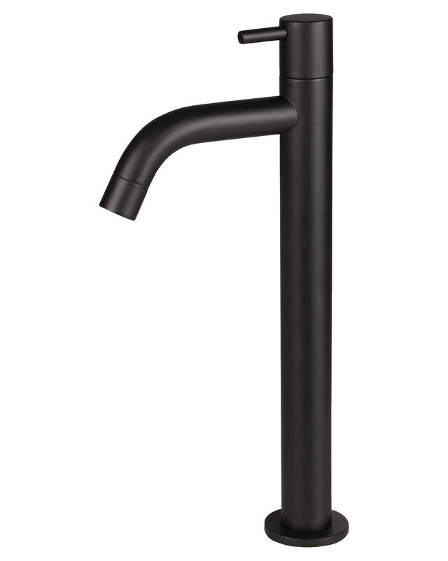 Differnz Koudwaterkraan Hoog | Mat Zwart | H28,5xD11,5 cm