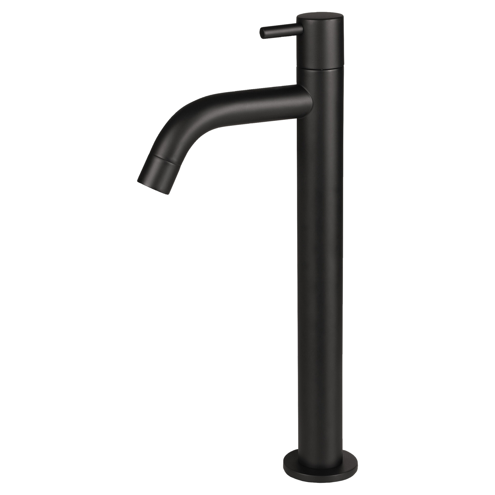 Differnz Koudwaterkraan Hoog | Mat Zwart | H28,5xD11,5 cm