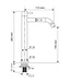 Differnz Koudwaterkraan Hoog | Mat Zwart | H28,5xD11,5 cm