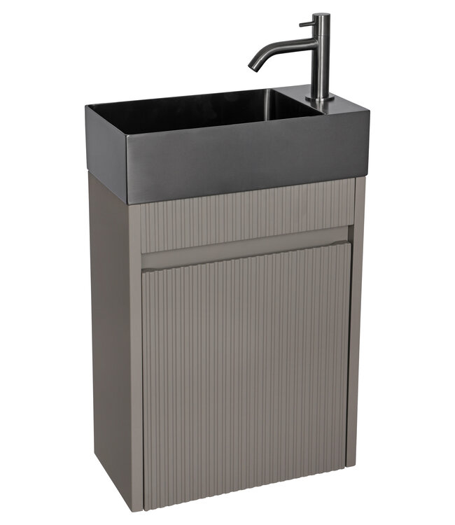 Differnz Fontien | RVS | Gun Metal | H11 x B40 x D22 cm