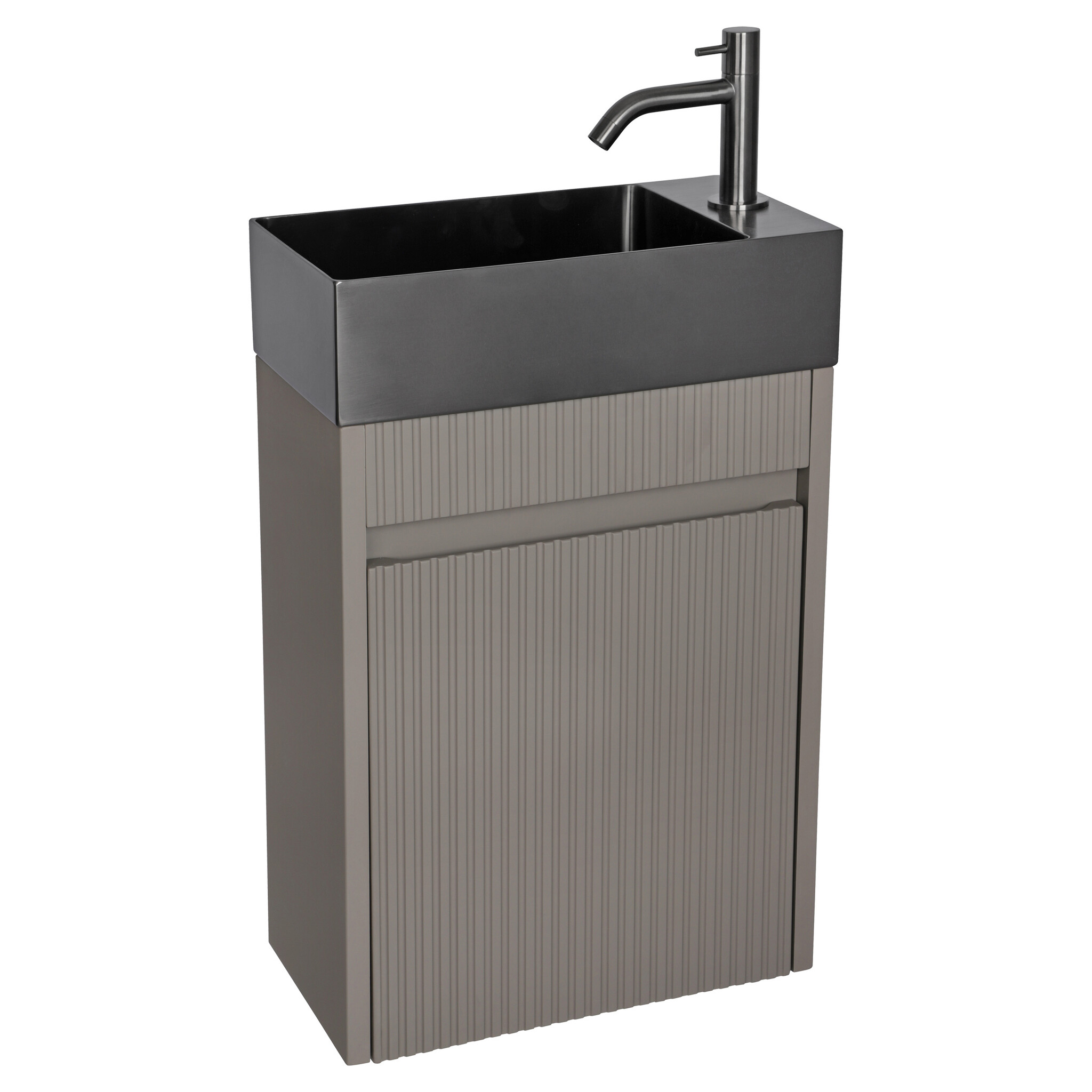 Differnz Fontien | RVS | Gun Metal | H11 x B40 x D22 cm