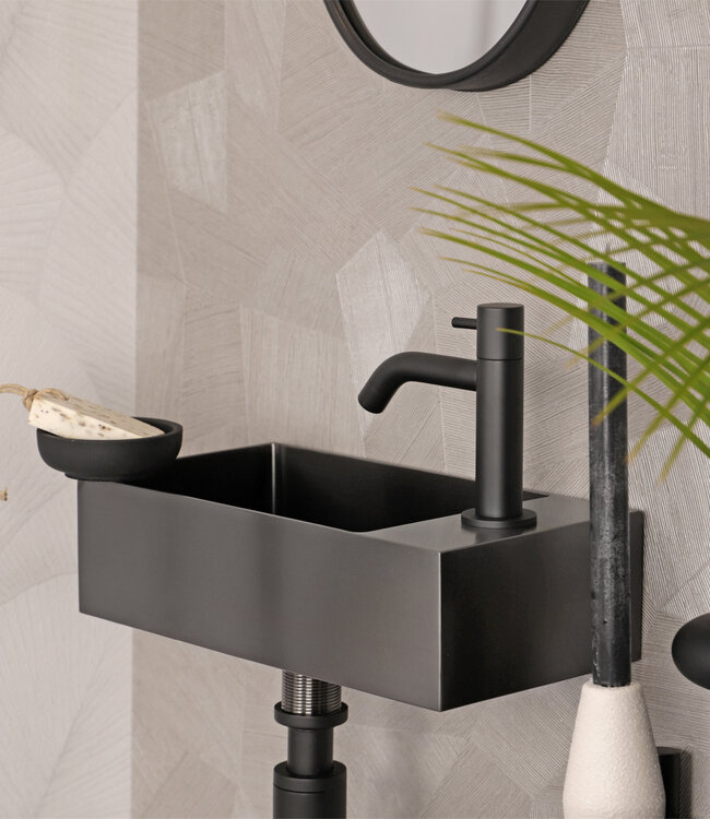 Differnz Fontien | RVS | Gun Metal | H11 x B40 x D22 cm