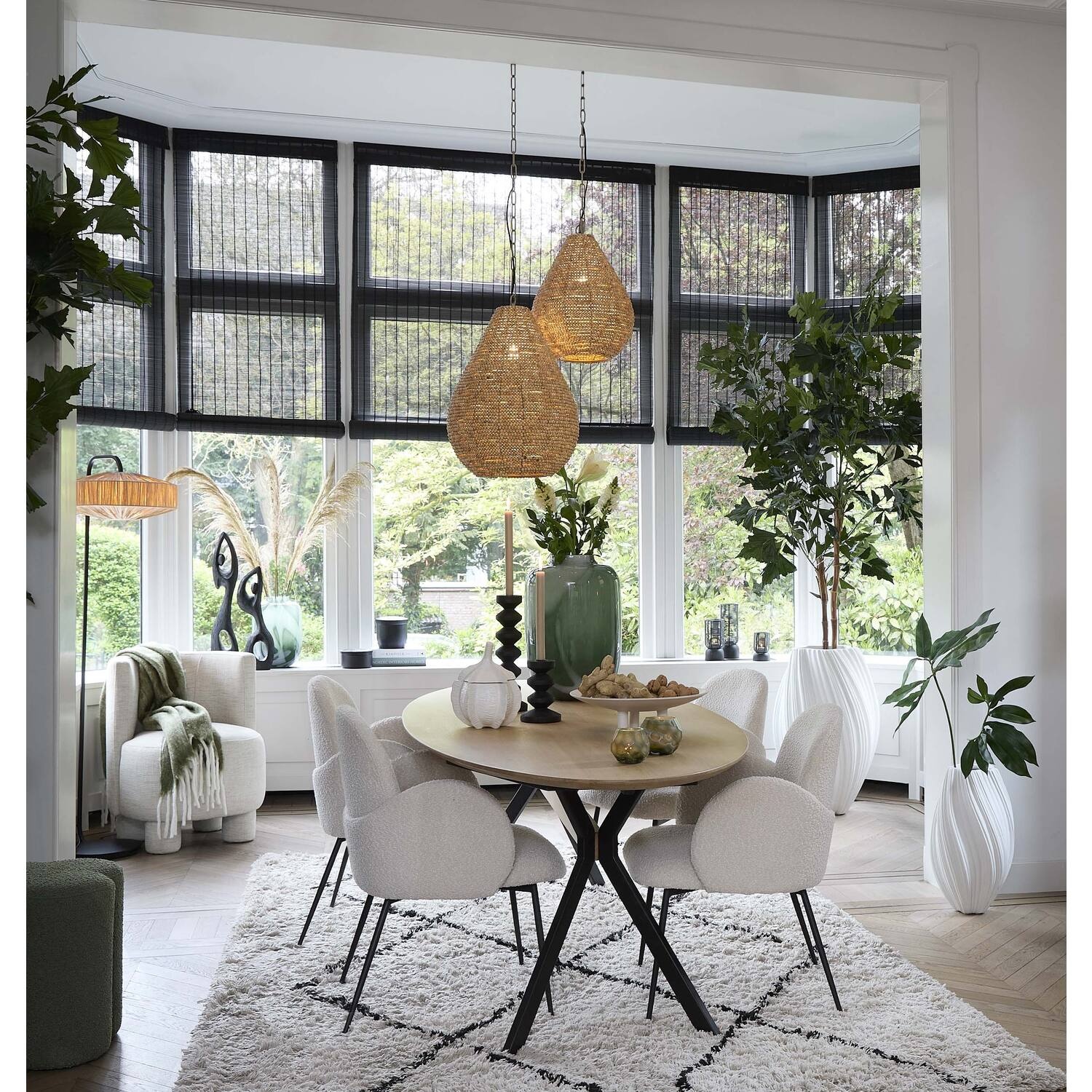 Light&Living Hanglamp Kabinda | Naturel | H51 x Ø40 cm