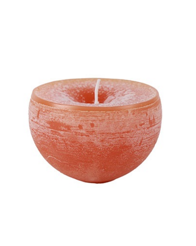 Countryfield Drijfkaars Bollie | Oranje | H5,5 x Ø8 cm | 3 Stuks