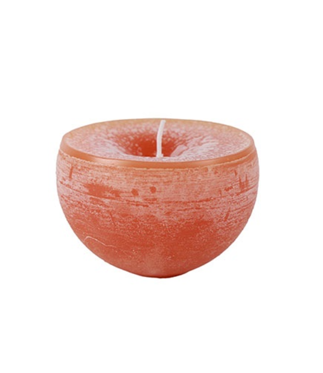 Countryfield Drijfkaars Bollie | Oranje | H5,5 x Ø8 cm | 3 Stuks