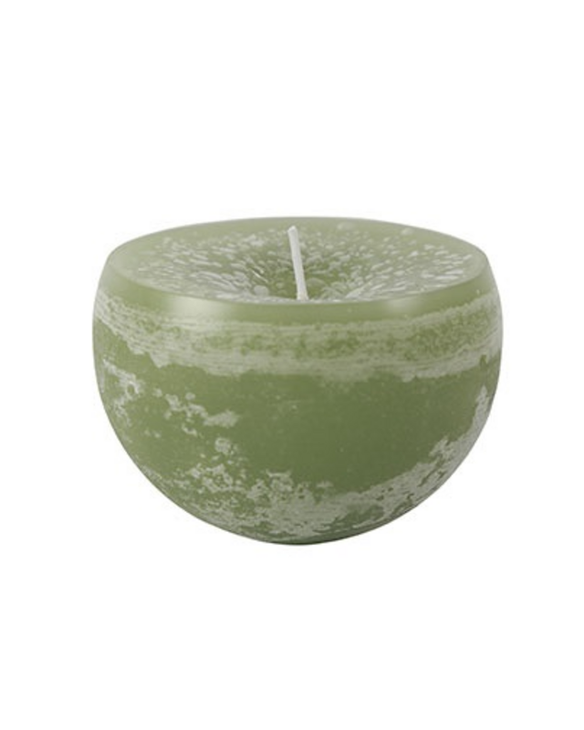 Countryfield Drijfkaars Bollie | Groen | H5,5 x Ø8 cm | 3 Stuks
