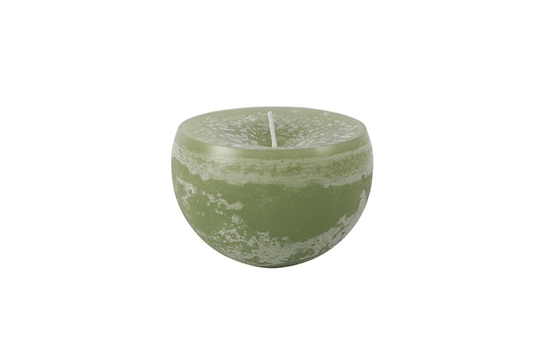 Countryfield Drijfkaars Bollie | Groen | H5,5 x Ø8 cm | 3 Stuks