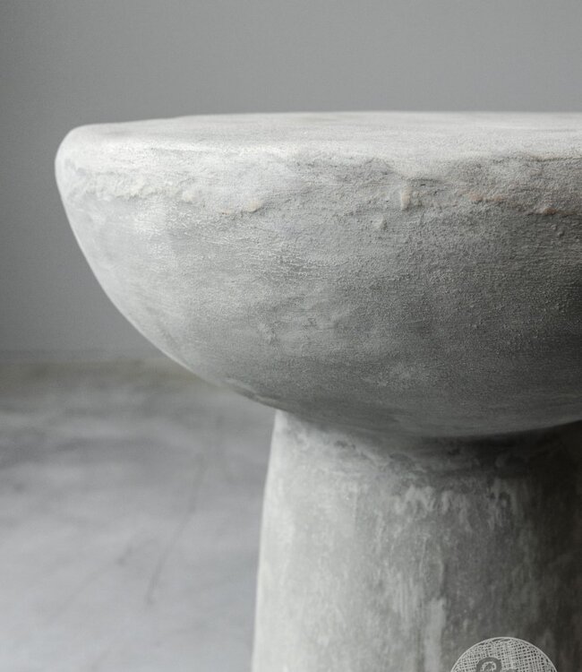 Be-Uniq Bijzettafel | Drum | Organic Collection H46 x D42 cm