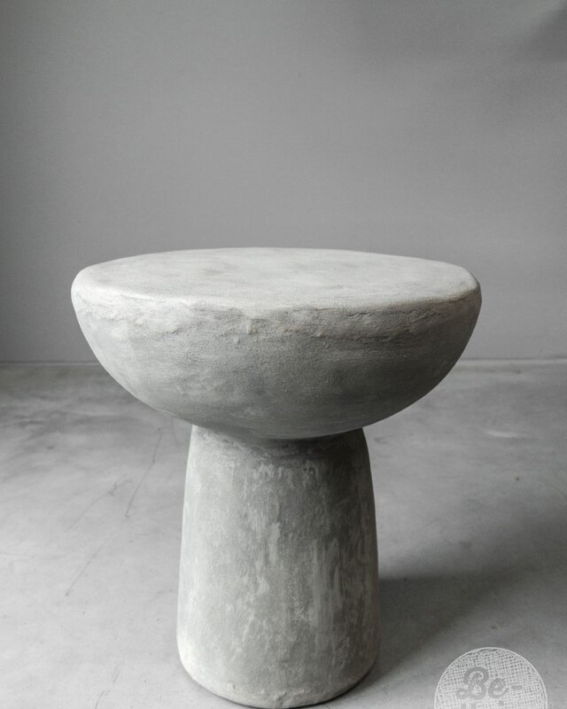 Be-Uniq Bijzettafel | Drum | Organic Collection H46 x D42 cm