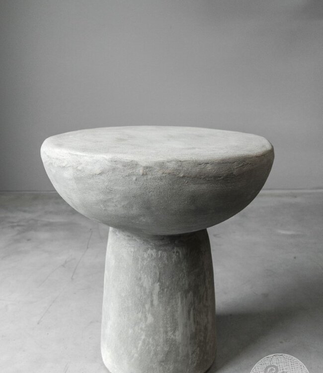 Be-Uniq Bijzettafel | Drum | Organic Collection H46 x D42 cm