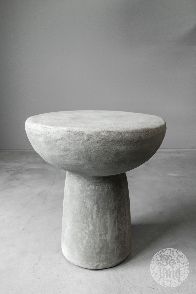 Be-Uniq Bijzettafel | Drum | Organic Collection H46 x D42 cm