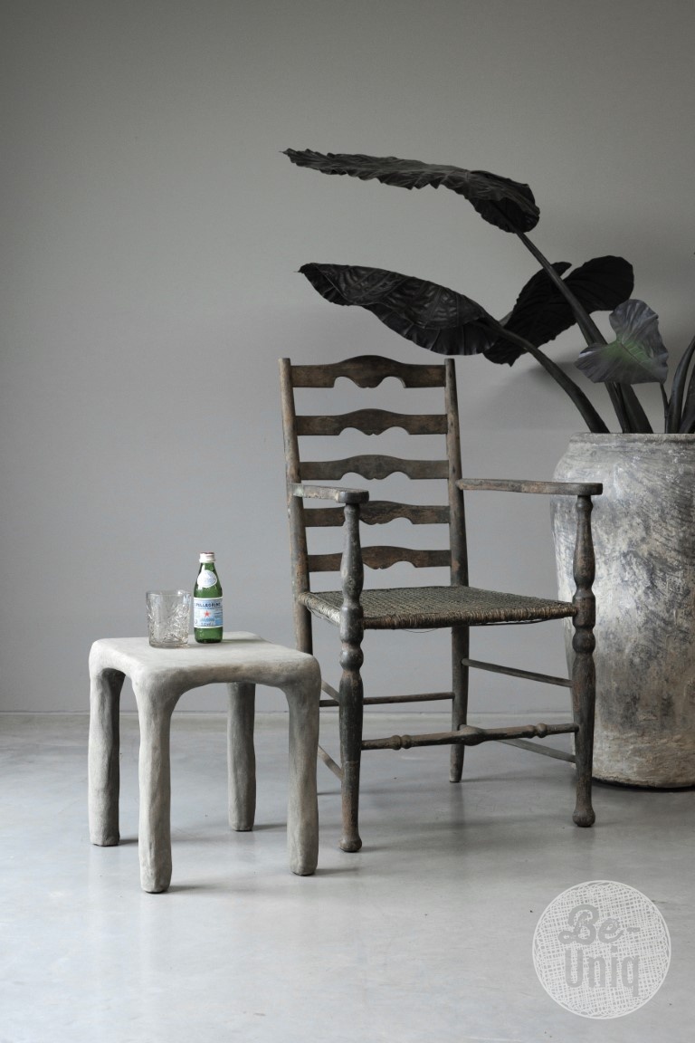 Be-Uniq Bijzettafel | 4 Poten | Organic Collection H41 x B42 x D35 cm