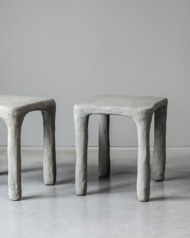 Be-Uniq Bijzettafel | 4 Poten | Organic Collection H41 x B42 x D35 cm