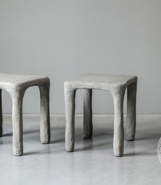 Be-Uniq Bijzettafel | 4 Poten | Organic Collection H41 x B42 x D35 cm