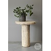 Bijzettafel | Oud Hout | China | H68 x D54 cm