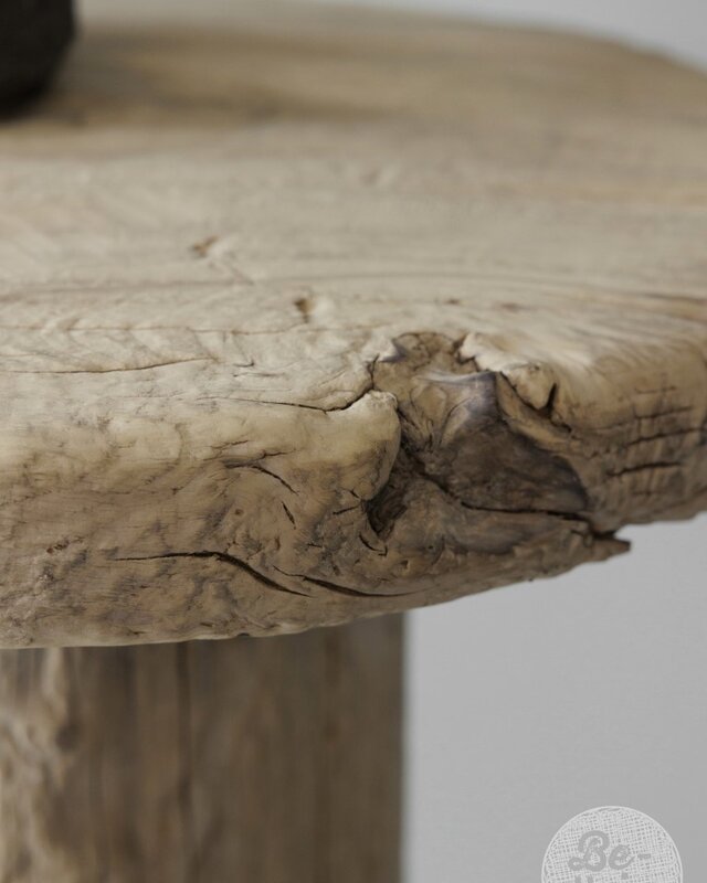 Be-Uniq Bijzettafel | Oud Hout | China | H68 x D54 cm
