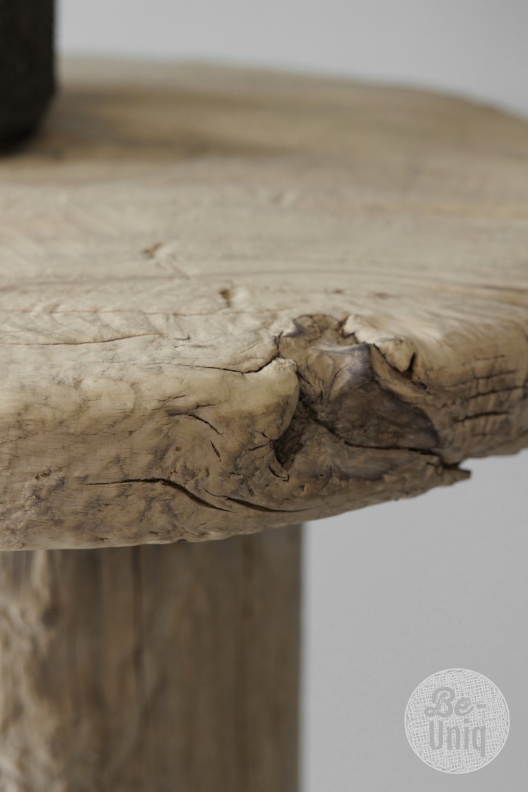 Be-Uniq Bijzettafel | Oud Hout | China | H68 x D54 cm