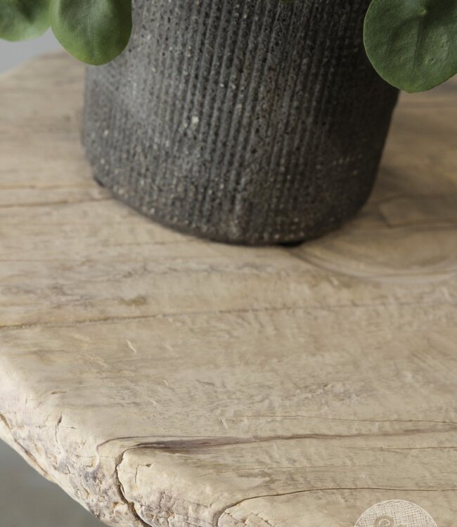 Be-Uniq Bijzettafel | Oud Hout | China | H68 x D54 cm