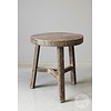 Oude Bijzettafel | China | Rond | H52 x D47 cm
