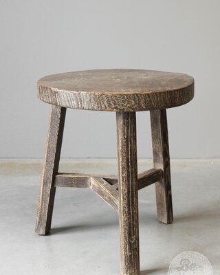 Be-Uniq Oude Bijzettafel | China | Rond | H52 x D47 cm