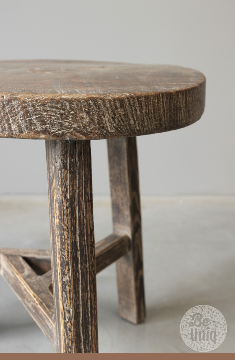 Be-Uniq Oude Bijzettafel | China | Rond | H52 x D47 cm