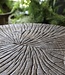 Be-Uniq Bijzettafel Oude Schijf Hout | Gerookt | H42 x B55 x D58 cm