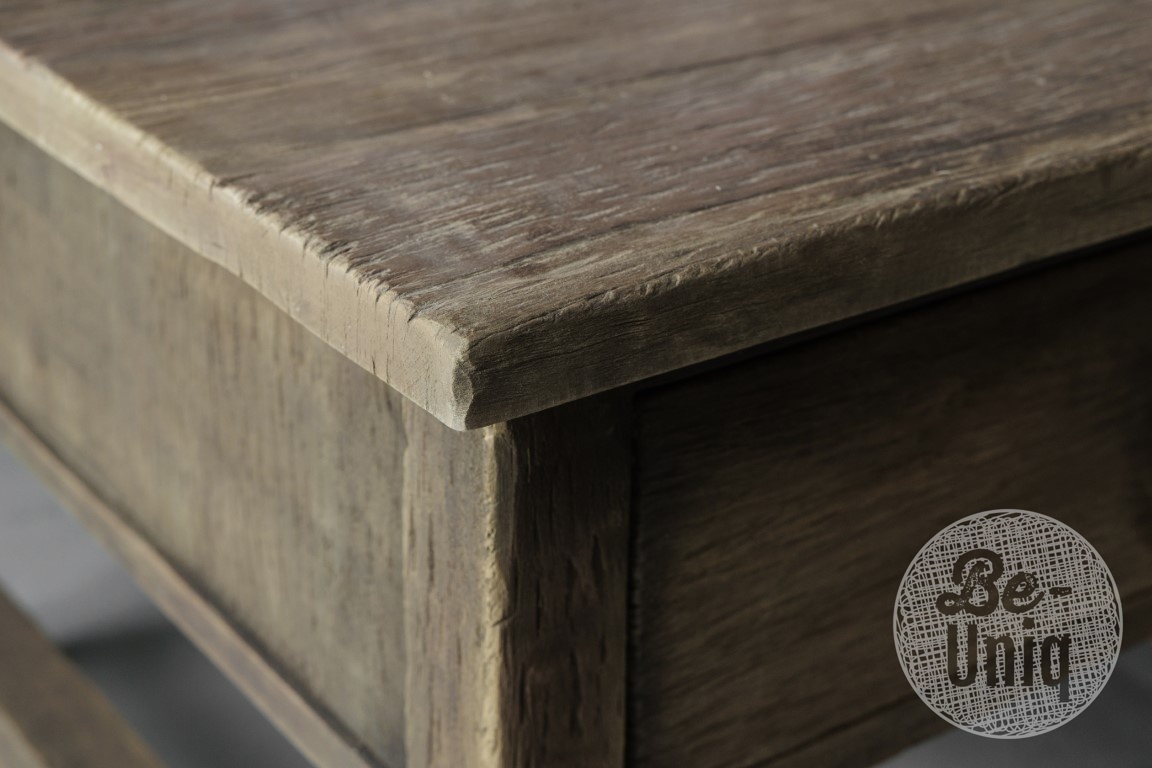 Be-Uniq Bijzettafel Met Lade | Rustic Collection | H50 x B70 x D70 cm