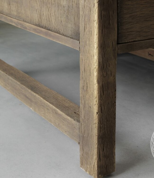 Be-Uniq Bijzettafel Met Lade | Rustic Collection | H50 x B70 x D70 cm