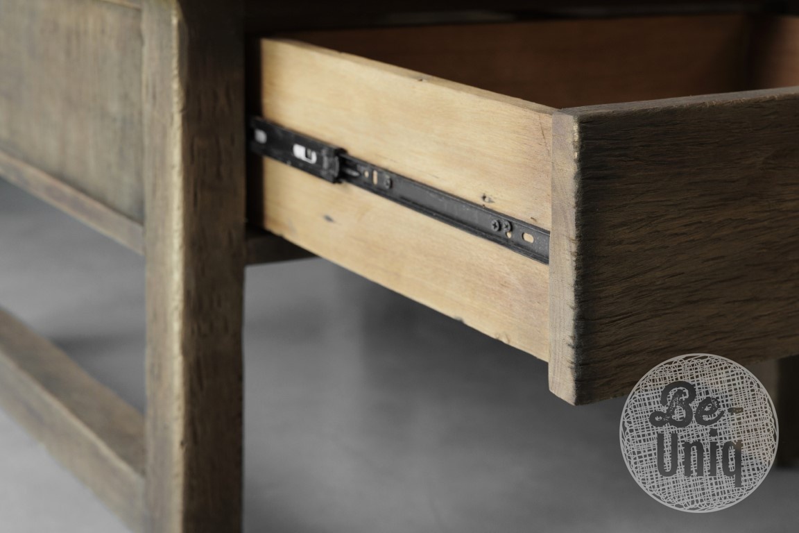 Be-Uniq Bijzettafel Met Lade | Rustic Collection | H50 x B70 x D70 cm