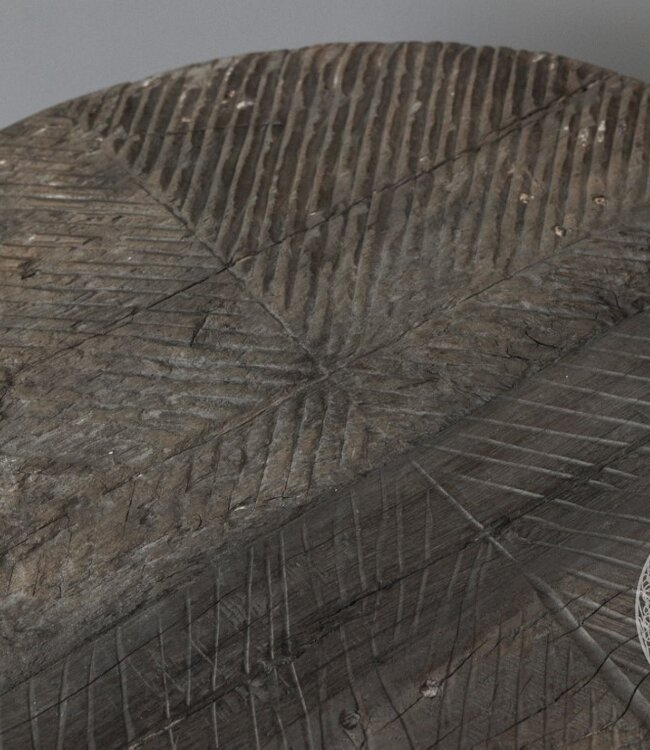 Be-Uniq Houten Salontafel | Oud Wiel | H46 x D36 cm