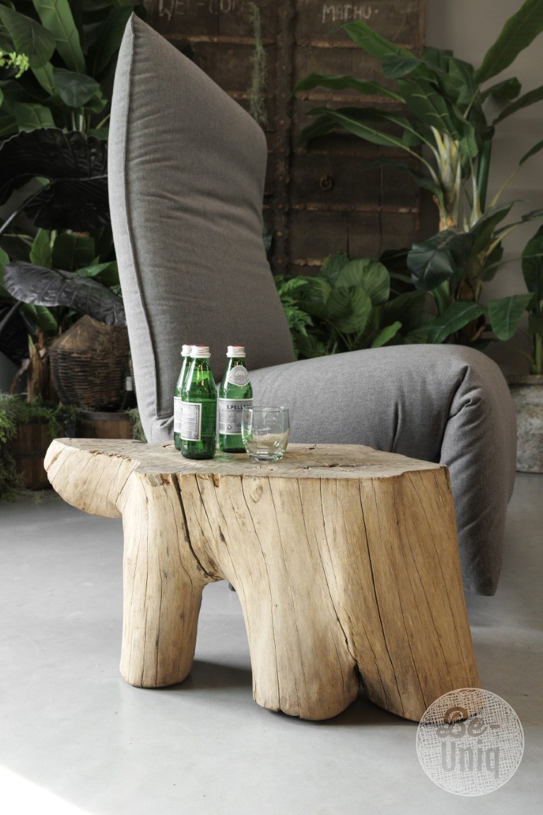 Be-Uniq Bijzettafel | Organisch Hout | China | H34 x B67 x D48 cm