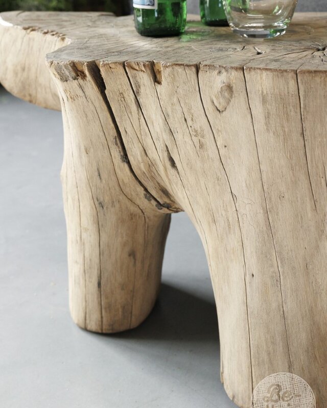 Be-Uniq Bijzettafel | Organisch Hout | China | H34 x B67 x D48 cm