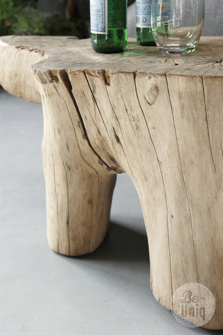 Be-Uniq Bijzettafel | Organisch Hout | China | H34 x B67 x D48 cm