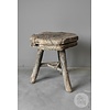 Antieke Tribal Bijzettafel | Tibet | H50 x D44 cm