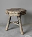 Be-Uniq Antieke Tribal Bijzettafel | Tibet | H50 x D44 cm
